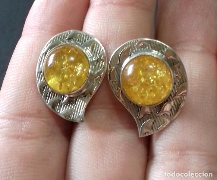 Joyeria: Pendientes en Plata de Ley y &Aacute;mbar B&aacute;ltico - Foto 3