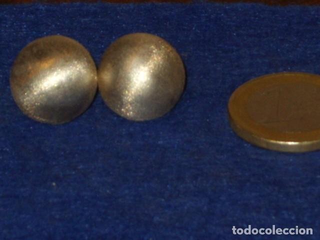 Joyeria: PENDIENTES DE BOLA DE PLATA 925.VINTAGE. - Foto 2