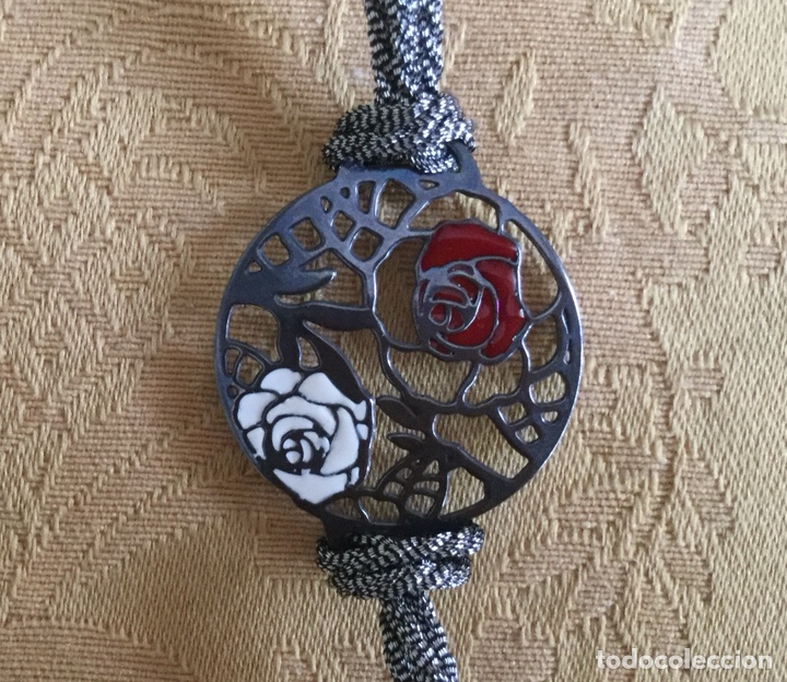 Joyeria: PULSERA DE PLATA Y CORD&Oacute;N L&Oacute;TUS - Foto 2