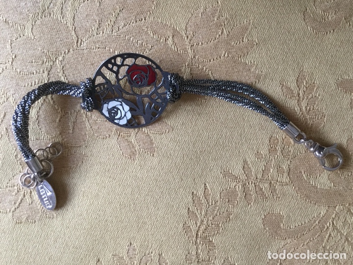 Joyeria: PULSERA DE PLATA Y CORD&Oacute;N L&Oacute;TUS - Foto 4