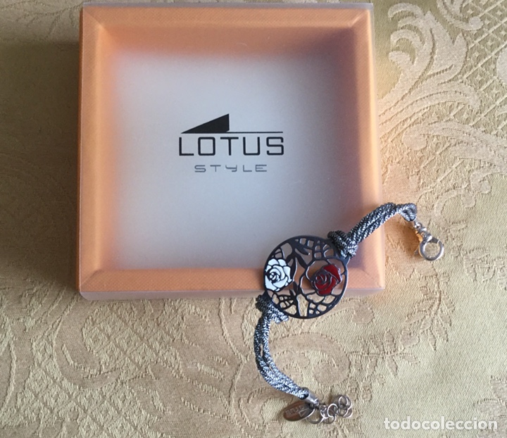 Joyeria: PULSERA DE PLATA Y CORD&Oacute;N L&Oacute;TUS - Foto 5