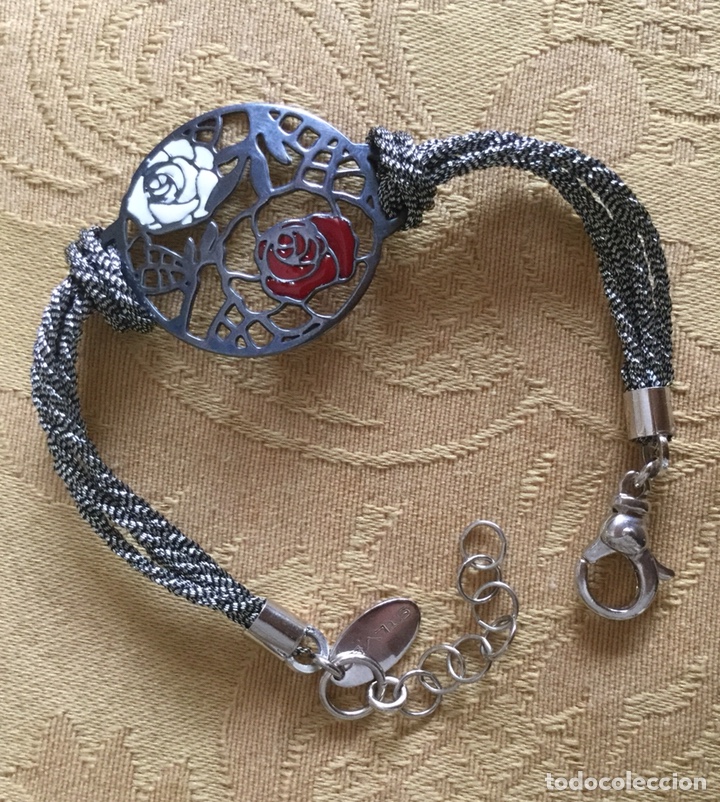 Joyeria: PULSERA DE PLATA Y CORD&Oacute;N L&Oacute;TUS - Foto 6