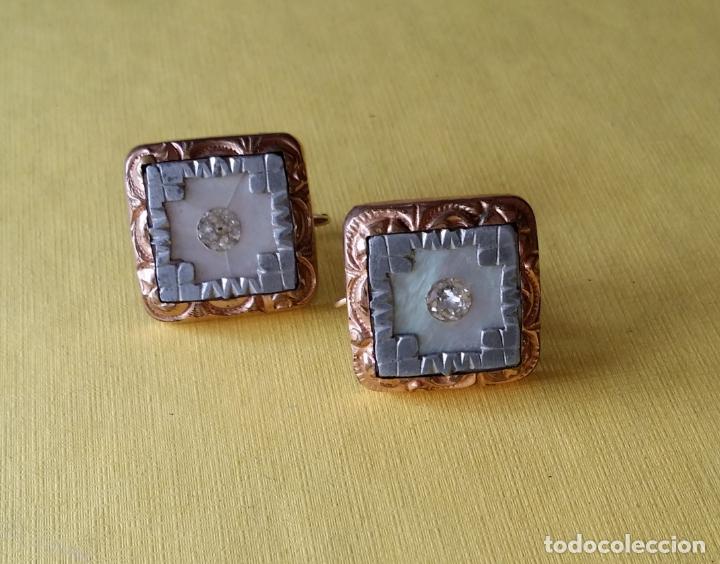 Joyeria: Pendiente Art Deco - chapado oro - Foto 1
