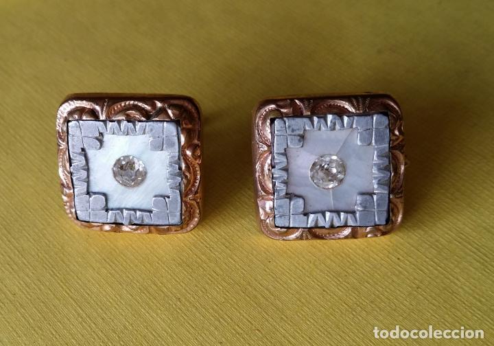 Joyeria: Pendiente Art Deco - chapado oro - Foto 2
