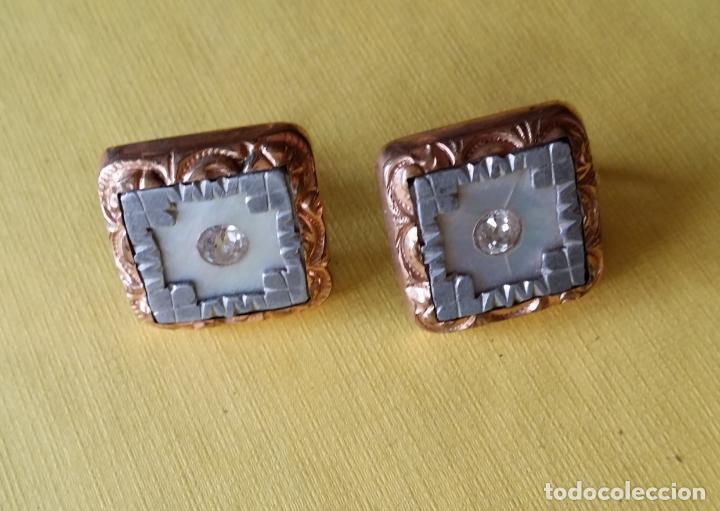 Joyeria: Pendiente Art Deco - chapado oro - Foto 3