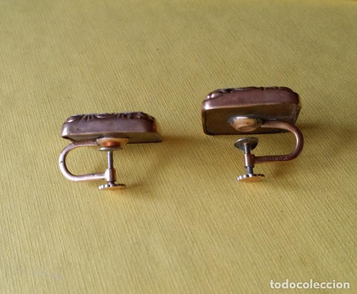 Joyeria: Pendiente Art Deco - chapado oro - Foto 4