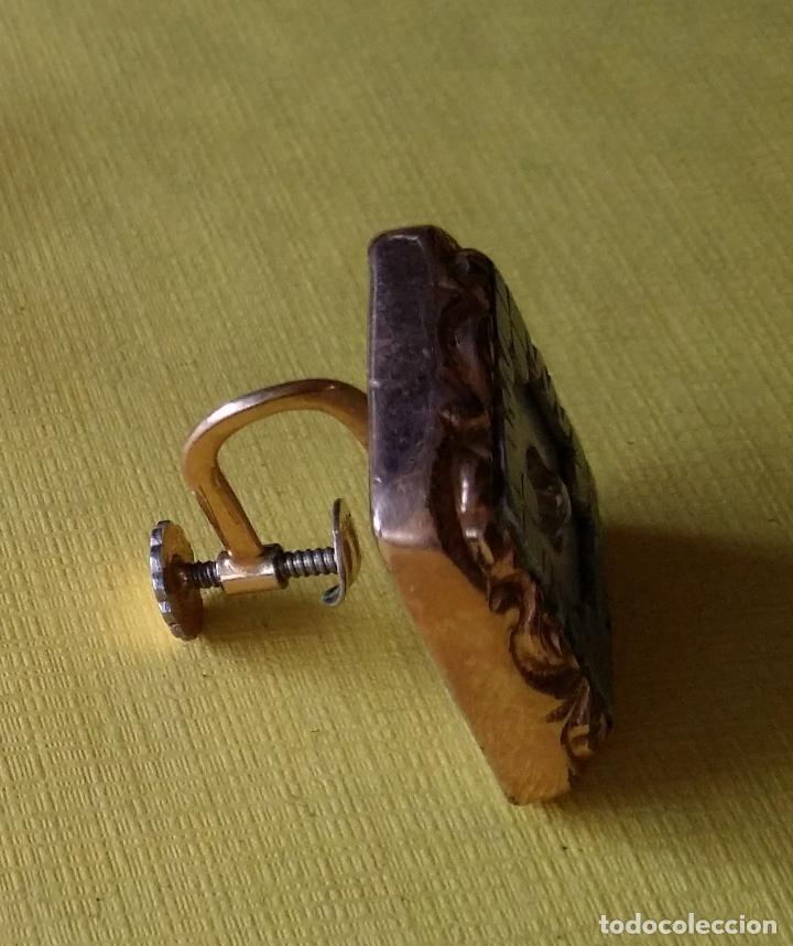 Joyeria: Pendiente Art Deco - chapado oro - Foto 6
