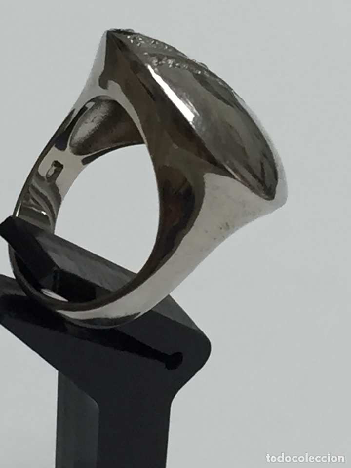 Joyeria: Sortija de plata contrastada y circonitas/SORT14 - Foto 2