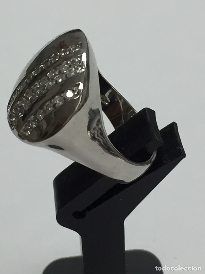 Joyeria: Sortija de plata contrastada y circonitas/SORT14 - Foto 3