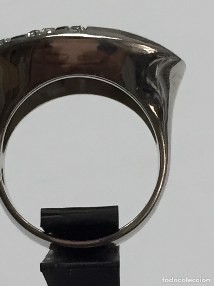 Joyeria: Sortija de plata contrastada y circonitas/SORT14 - Foto 4