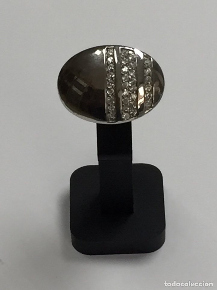 Joyeria: Sortija de plata contrastada y circonitas/SORT14 - Foto 1