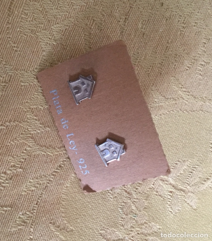 Joyeria: PENDIENTES PLATA DE LEY 925 CON FORMA DE CASITAS - Foto 3
