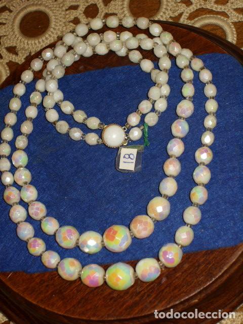 Joyeria: COLLAR DE CRISTAL FACETADO BLANCO ARCOIRIS. - Foto 3