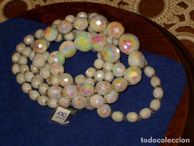 Joyeria: COLLAR DE CRISTAL FACETADO BLANCO ARCOIRIS. - Foto 5