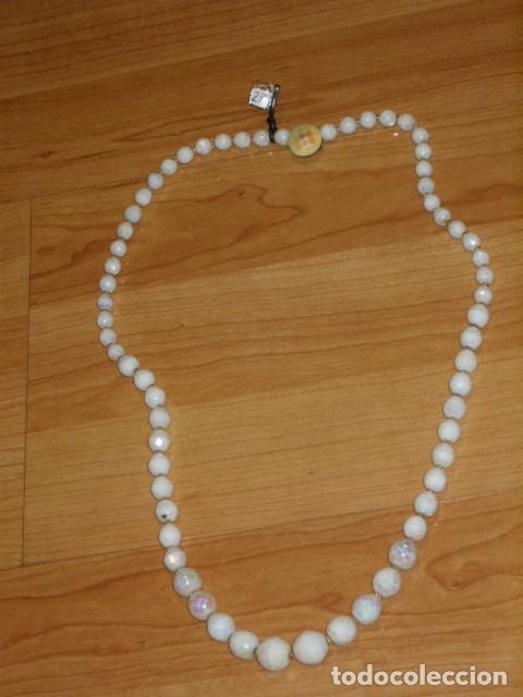 Joyeria: COLLAR LARGO DE CRISTAL FACETADO BLANCO ARCOIRIS. - Foto 3