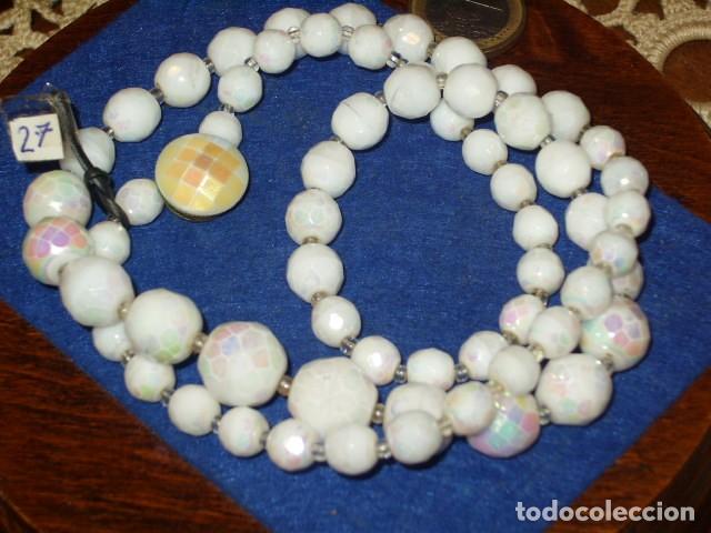 Joyeria: COLLAR LARGO DE CRISTAL FACETADO BLANCO ARCOIRIS. - Foto 6