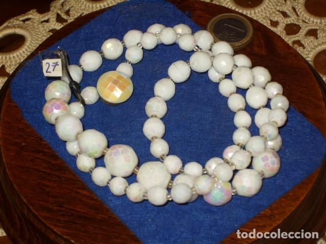 Joyeria: COLLAR LARGO DE CRISTAL FACETADO BLANCO ARCOIRIS. - Foto 7