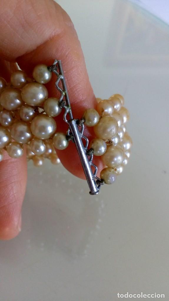 Joyeria: Antigua pulsera de simil perlas - Foto 4