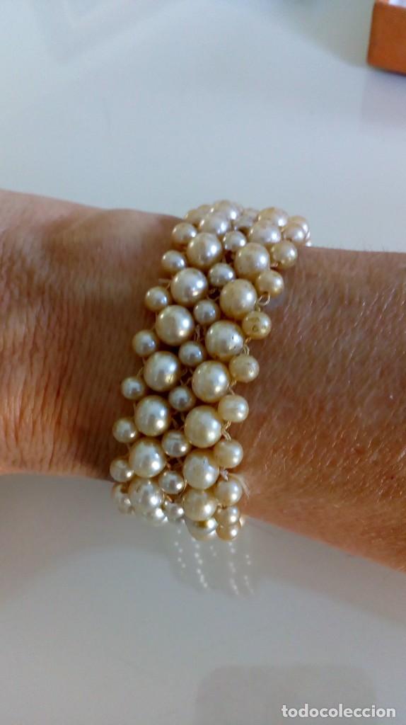 Joyeria: Antigua pulsera de simil perlas - Foto 8