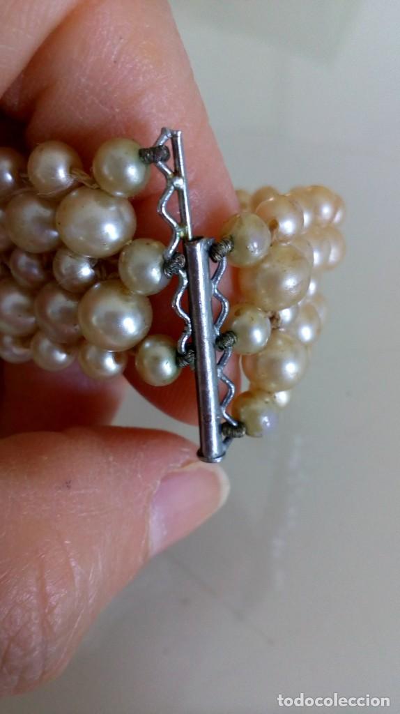 Joyeria: Antigua pulsera de simil perlas - Foto 9