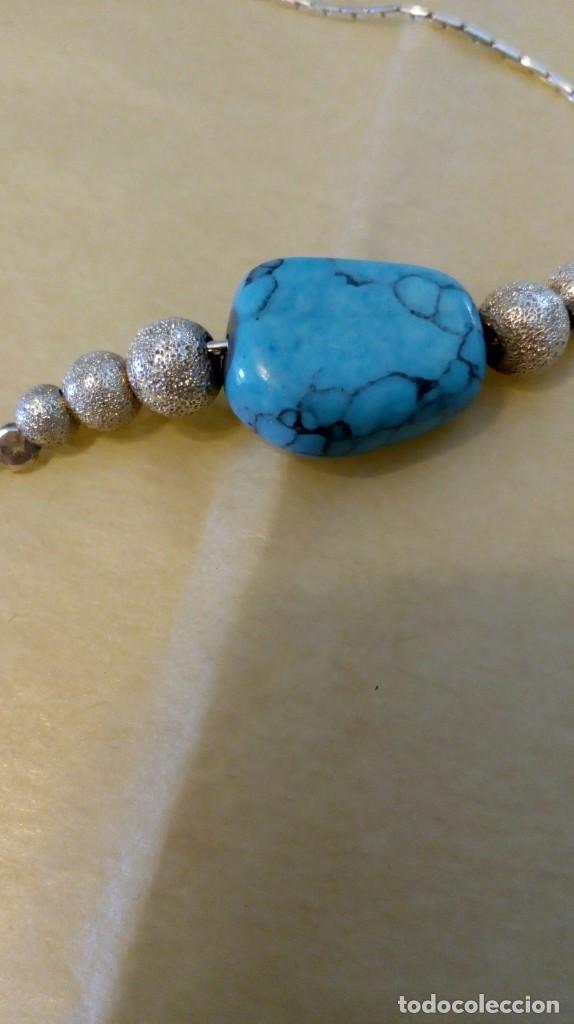 Joyeria: Pulsera de plata y turquesa - Foto 12