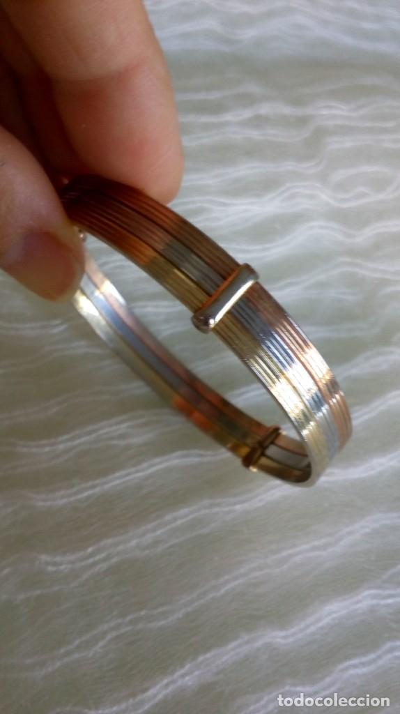 Joyeria: Pulsera dorada en tres tonos - Foto 1