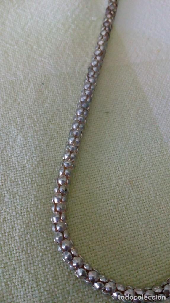 Joyeria: Collar cord&oacute;n plateado sin broche - Foto 2