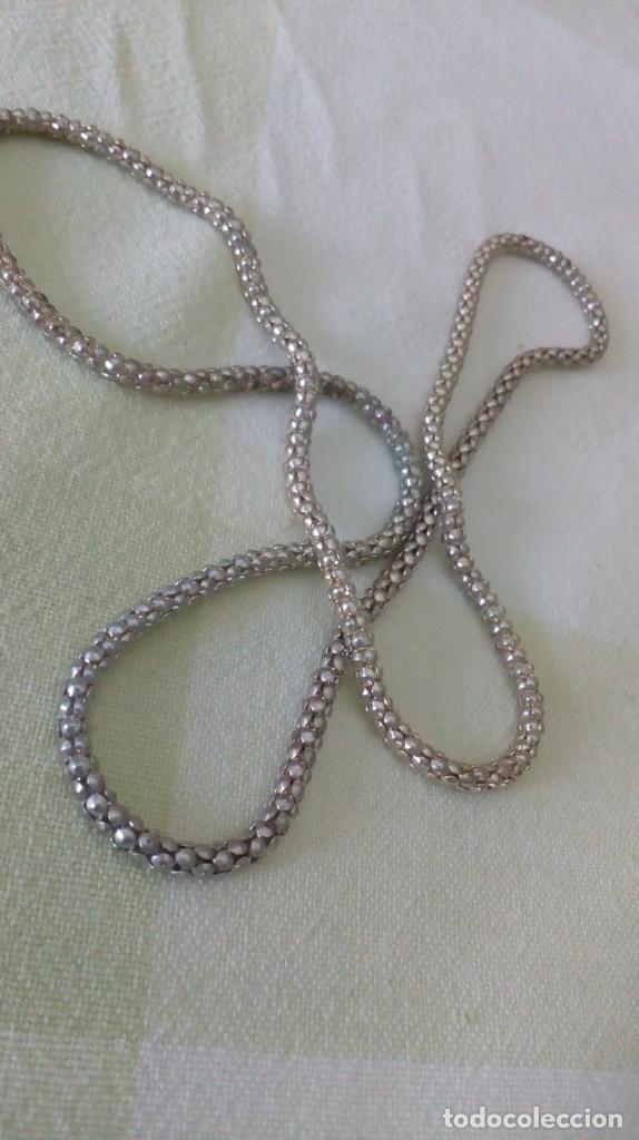 Joyeria: Collar cord&oacute;n plateado sin broche - Foto 4