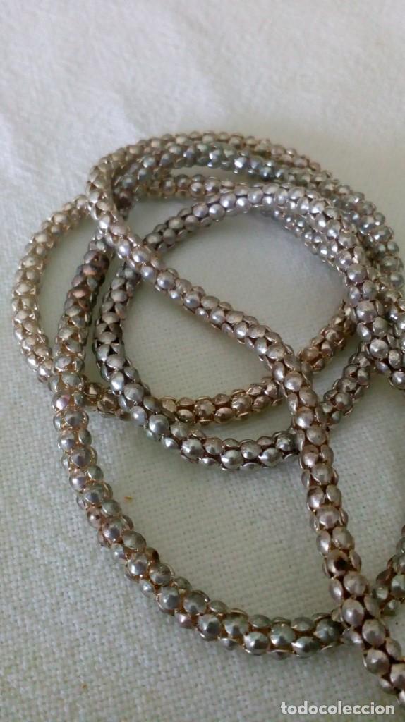 Joyeria: Collar cord&oacute;n plateado sin broche - Foto 5