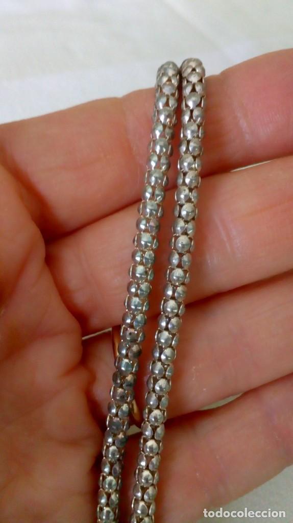 Joyeria: Collar cord&oacute;n plateado sin broche - Foto 6