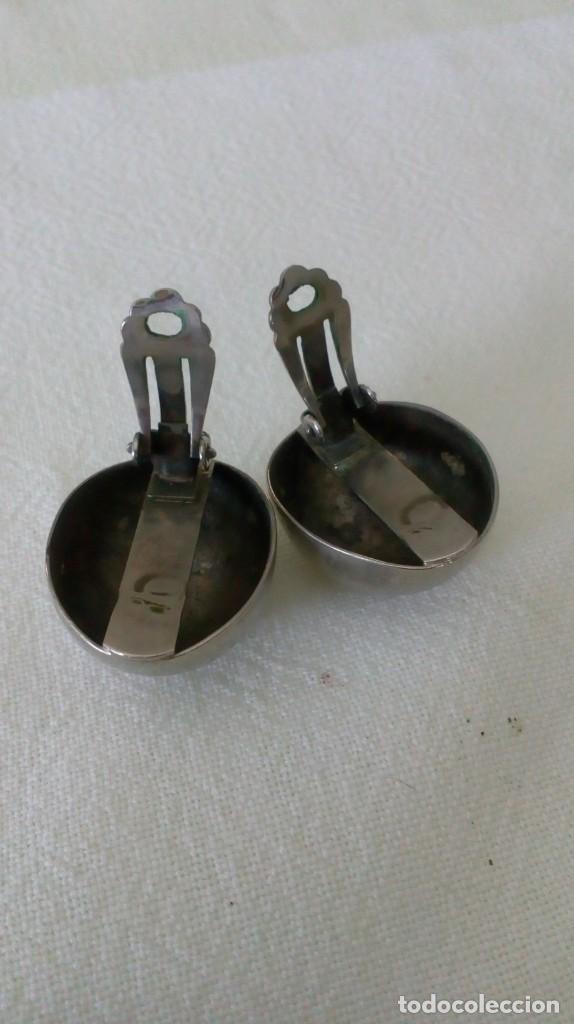 Joyeria: Par de pendientes plateados de clip - Foto 4