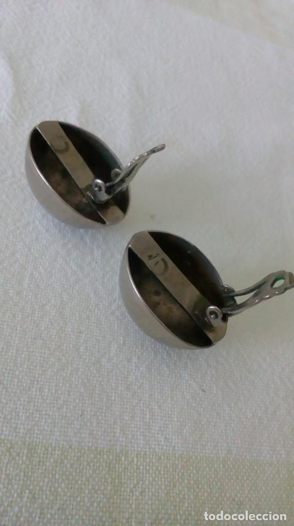 Joyeria: Par de pendientes plateados de clip - Foto 7
