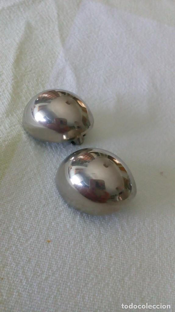 Joyeria: Par de pendientes plateados de clip - Foto 9
