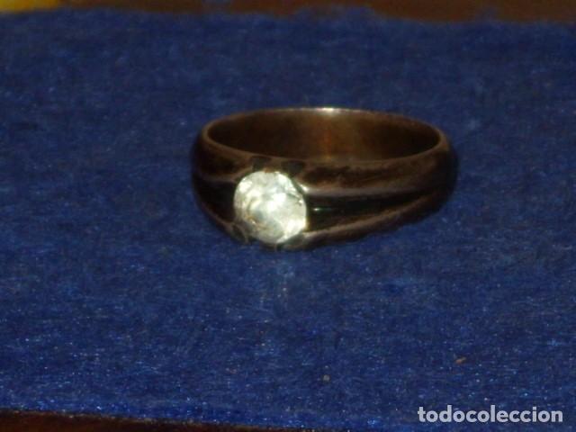 Joyeria: ANILLO - SOLITARIO DE PLATA 925. - Foto 4