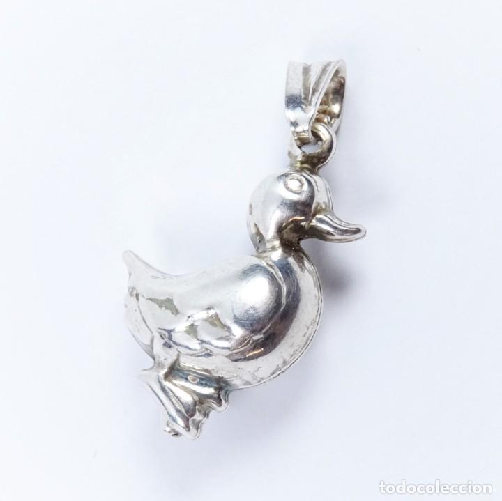 Joyeria: Colgante en plata 925 en forma de pato - Foto 2