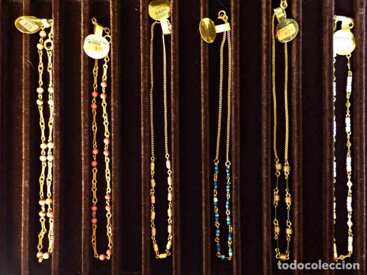 Joyeria: 6 GARGANTILLAS O COLLARES. ASAGA HECHAS EN ESPA&Ntilde;A, A&Ntilde;OS 80.