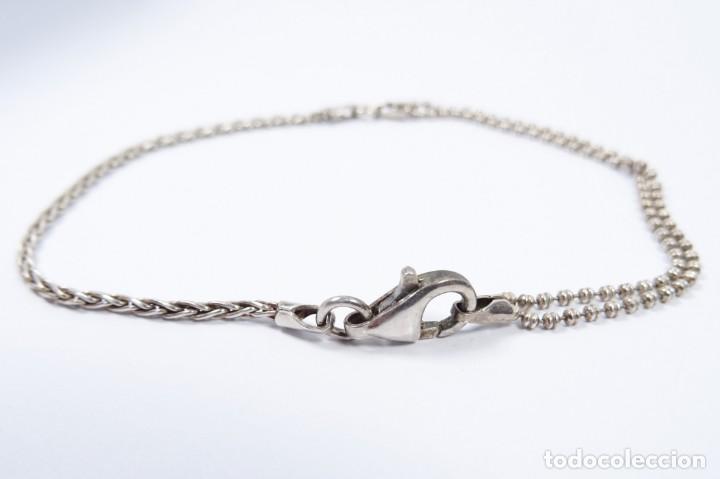 Joyeria: Original pulsera plata 925 dos tipos de eslab&oacute;n - Foto 5