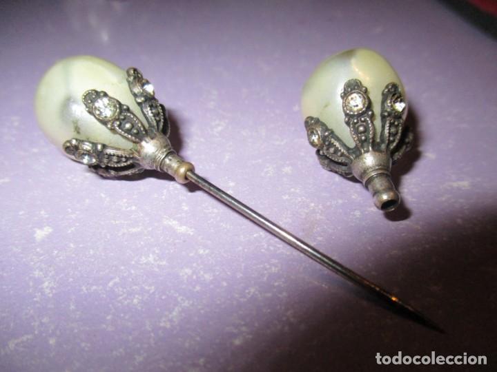 Joyeria: broche de plata con perlas - Foto 1