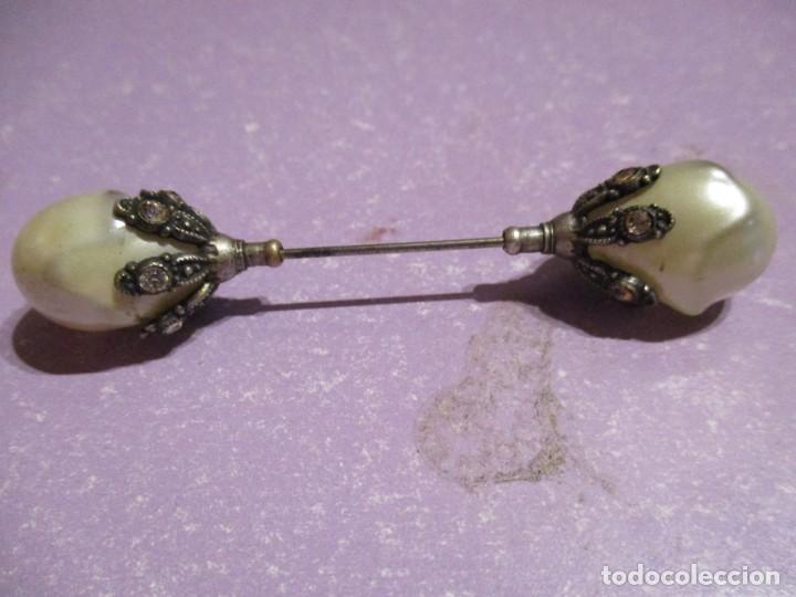 Joyeria: broche de plata con perlas - Foto 2