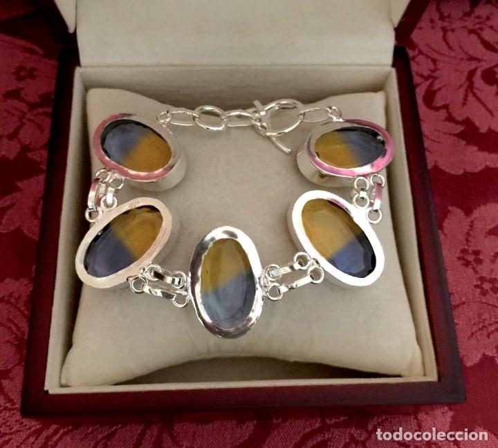 Joyeria: PULSERA CON AMETRINAS TALLADAS- 33 GRAMOS. - Foto 5
