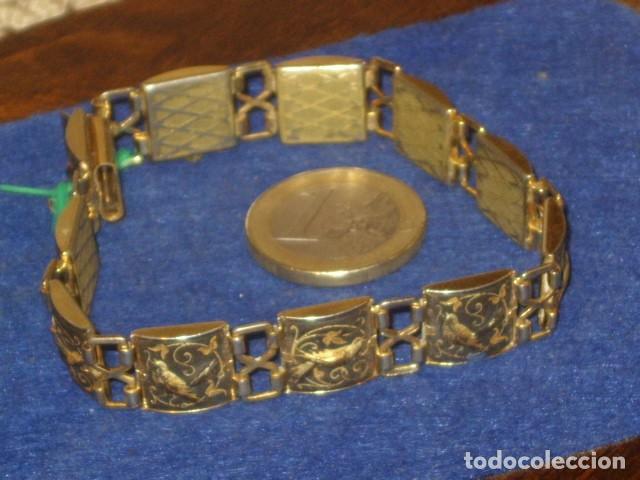 Joyeria: ANTIGUA PULSERA DAMASQUINADA,TOLEDO. - Foto 2