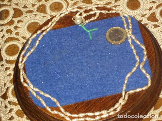 Joyeria: COLLAR DE PERLAS DE RIO DOBLE,A&Ntilde;OS 70. - Foto 2