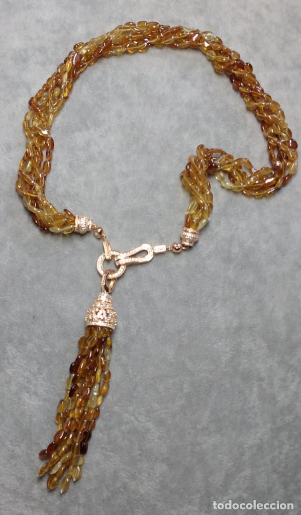 Joyeria: COLLAR DE VARIAS TIRAS DE HESONITA. - Foto 1