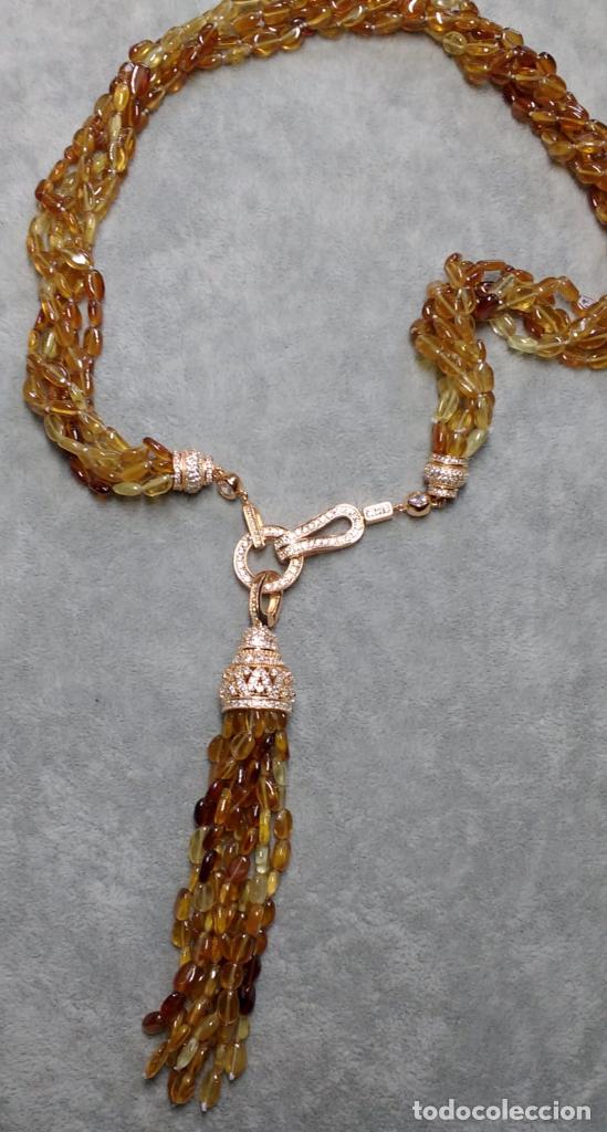 Joyeria: COLLAR DE VARIAS TIRAS DE HESONITA. - Foto 2