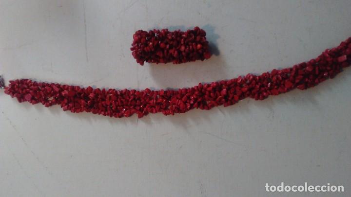 Joyeria: Conjunto de collar y pulsera de coral rojo - Foto 7