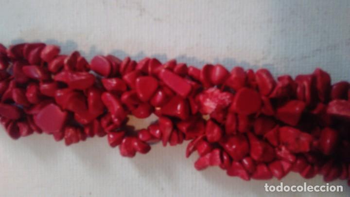 Joyeria: Conjunto de collar y pulsera de coral rojo - Foto 8