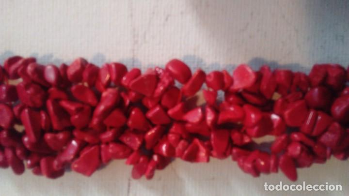 Joyeria: Conjunto de collar y pulsera de coral rojo - Foto 9