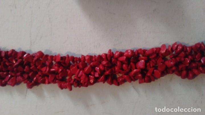 Joyeria: Conjunto de collar y pulsera de coral rojo - Foto 14