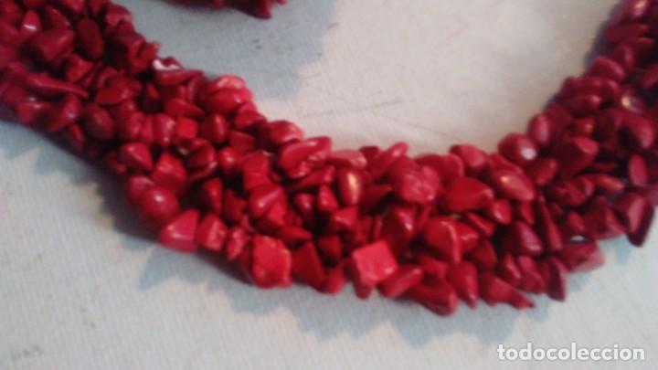 Joyeria: Conjunto de collar y pulsera de coral rojo - Foto 17