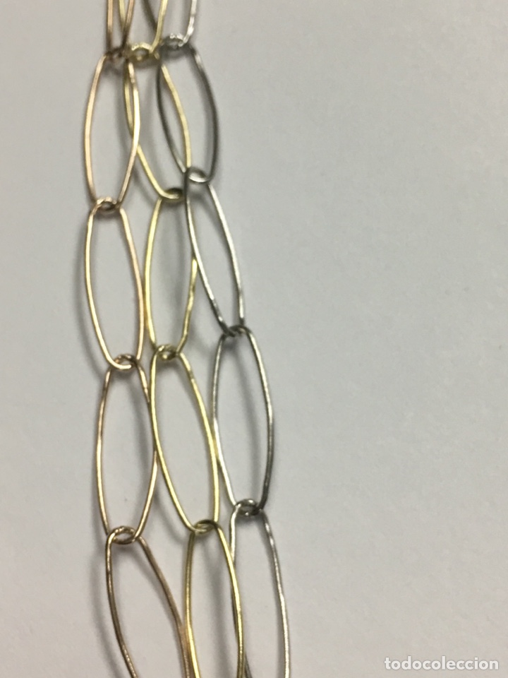 Joyeria: Pulsera de plata contrastada tricolor - Foto 3